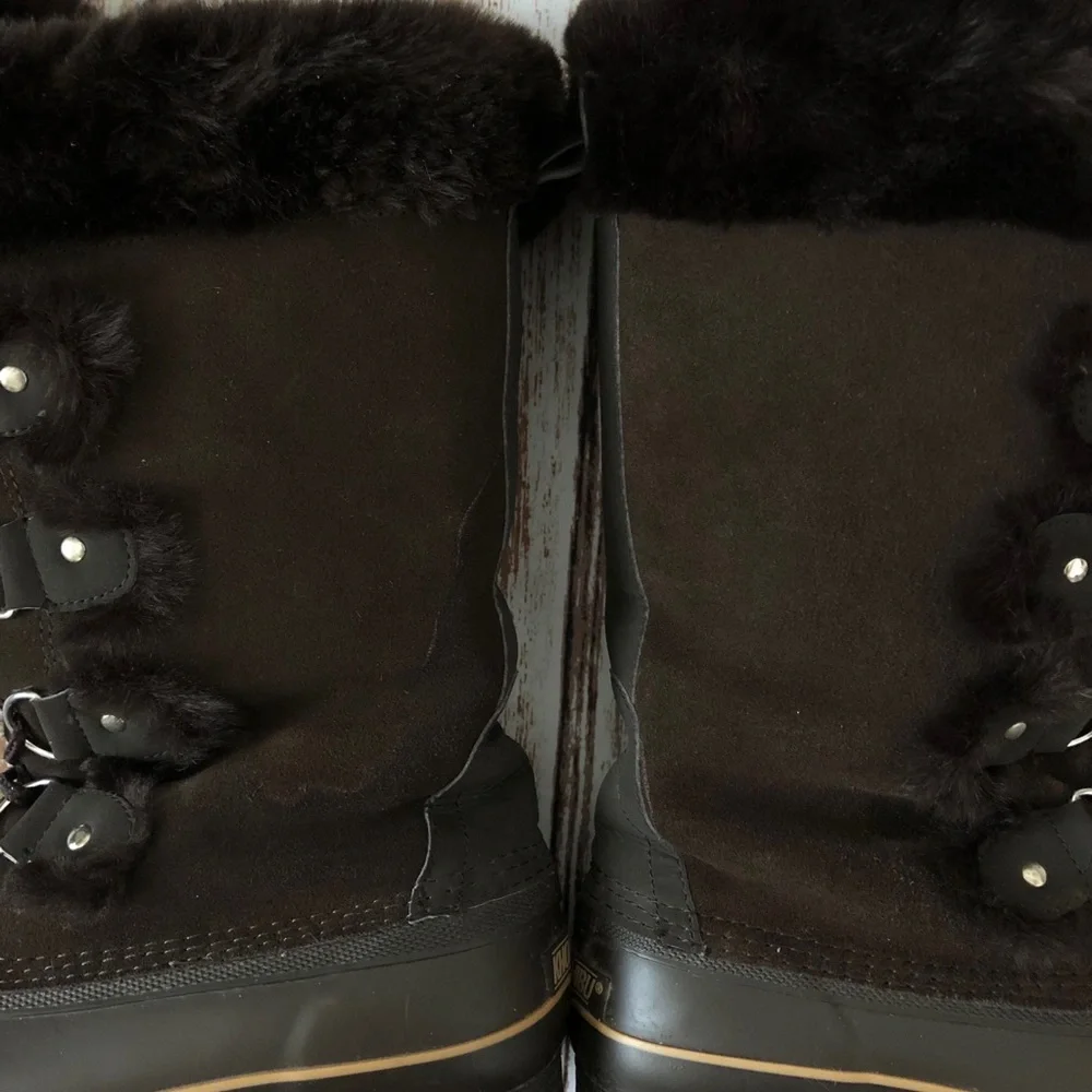 Khombu Brown Winter Snow Boots Size 9